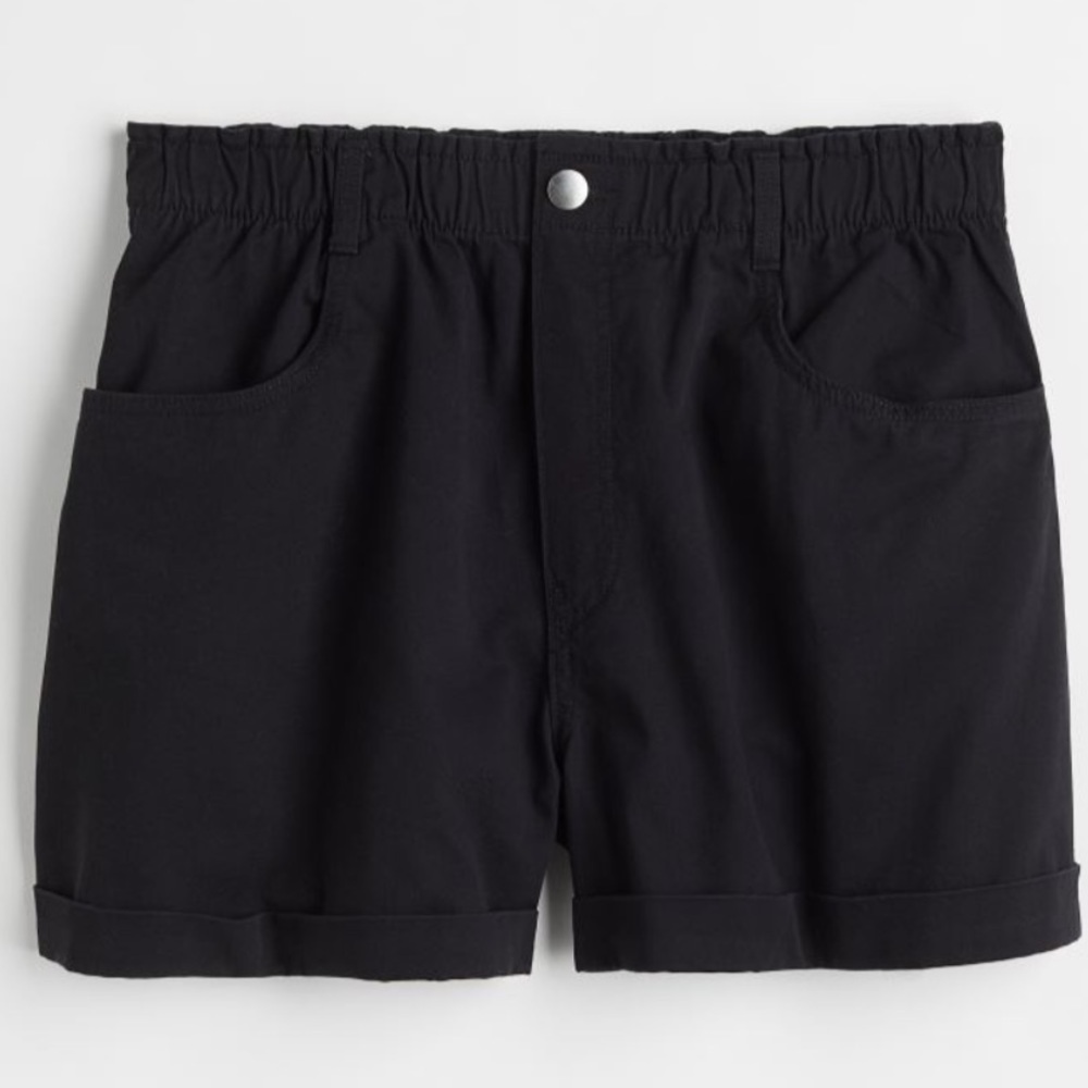 H&M High Waist Short Black Size M